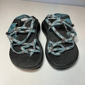 Chaco Sandals Womens Size 7 X/2 Classic Sandal Green Diamond Strappy Hiking